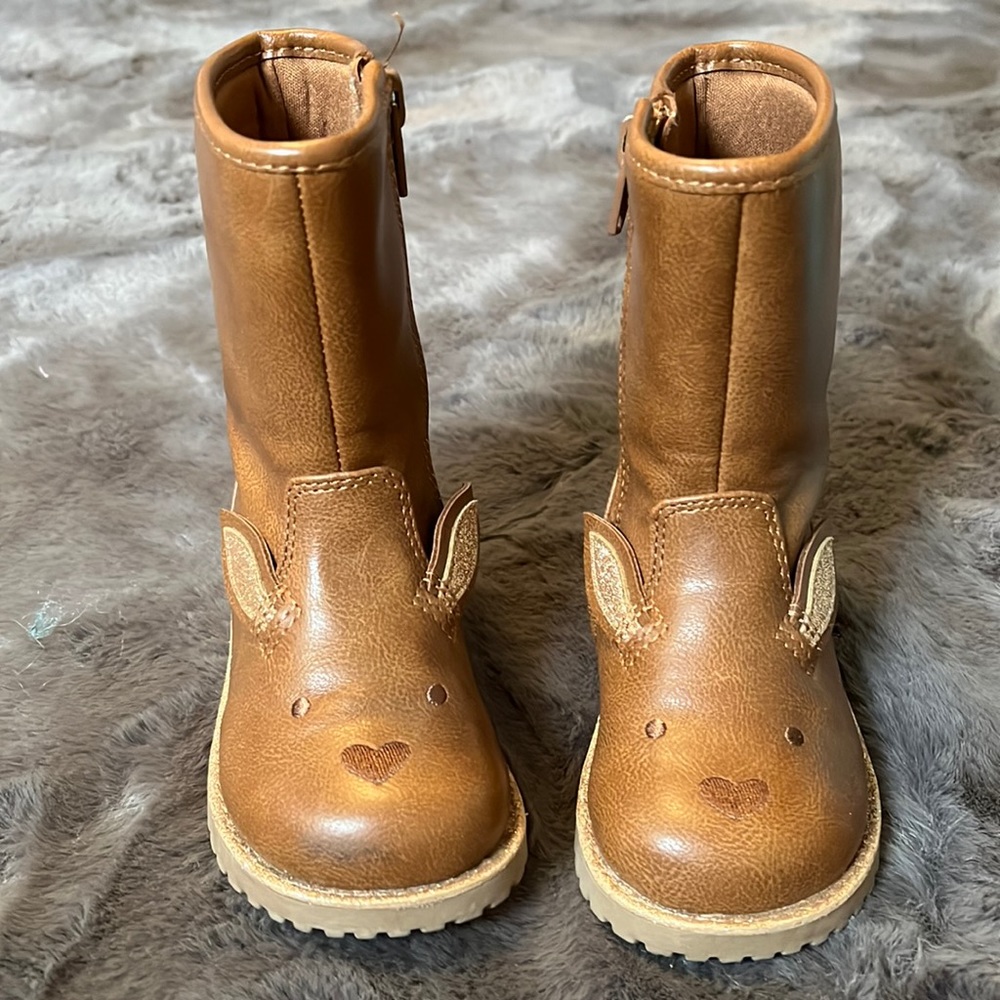 Brown Cat and Jack bunny boots